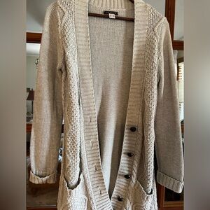 VENUS Light Gray Knit Sweater Cardigan